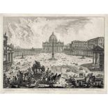 Piranesi, Giovanni Battista: Veduta della Basilica e Piazza de S. Pietro in VaticanoVeduta della