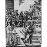 Cranach d. Ä., Lucas: Das Martyrium des hl. JohannesDas Martyrium des hl. Johannes. Holzschnitt.