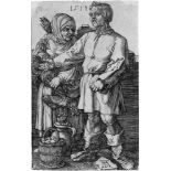 Dürer, Albrecht: Der Marktbauer und sein WeibDer Marktbauer und sein Weib. Kupferstich. 11,5 x 7,3