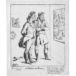 Boerner, Johann Andreas: Der Liebhaber und der KennerDer Liebhaber und der Kenner. Lithographie.