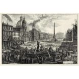 Piranesi, Giovanni Battista: Veduta di Piazza Navona sopra le rovine del Circo AgonaleVeduta di