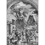 Dürer, Albrecht: Die Geburt MariensDie Geburt Mariens. Holzschnitt aus dem Marienleben, wie auch die