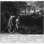 Goudt, Hendrik: Tobias und der EngelTobias und der Engel. Radierung und Kupferstich nach Adam