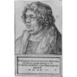 Dürer, Albrecht: Willibald Pirkheimer.Willibald Pirkheimer. Kupferstich. 18,1 x 11,5 cm. 1524. B.