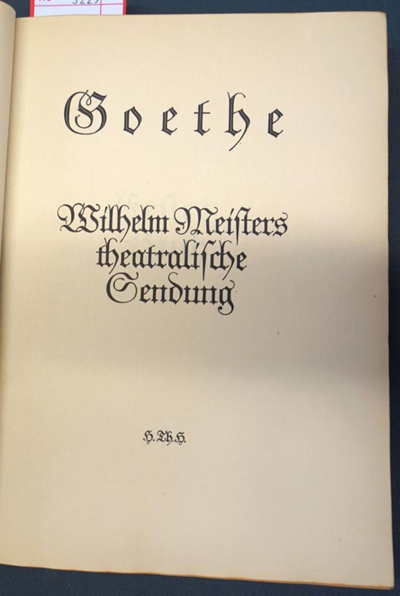 Goethe, Johann Wolfgang von und : Wilhelm Meisters theatralische Sendung