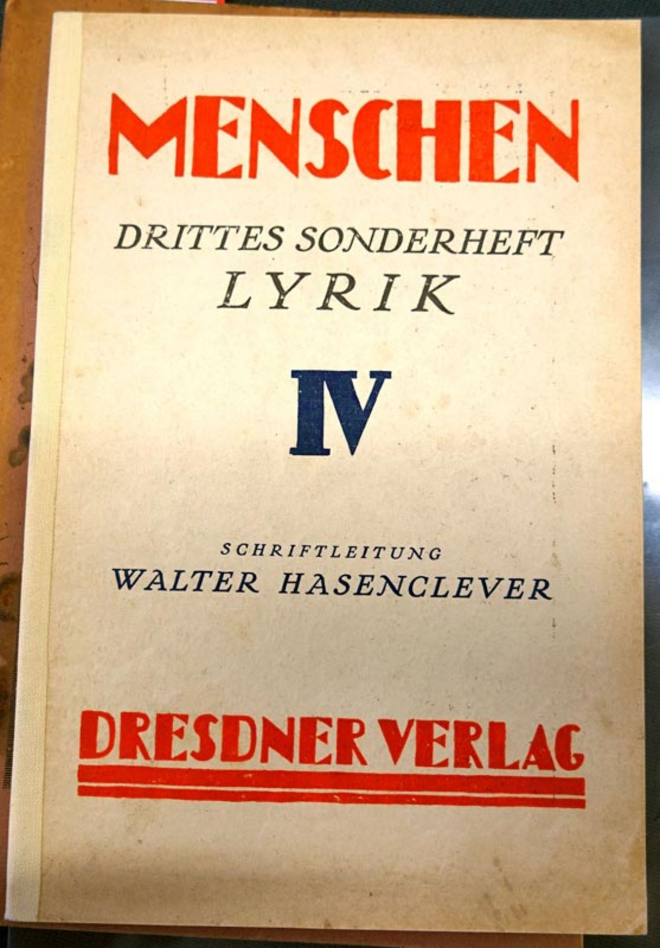 Menschen: Zeitschrift neuer Kunst, 2 Ausgaben