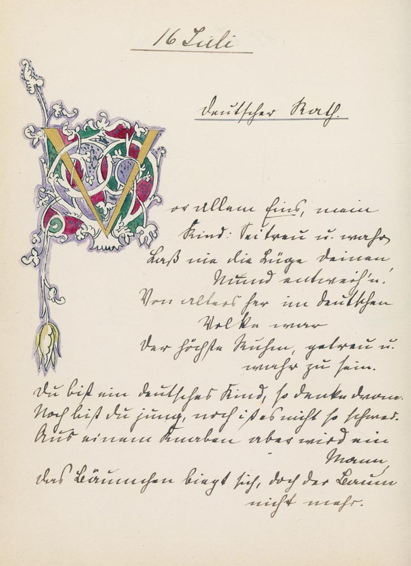 Zacharias-Langhans, Erich: Persönliches Gedichttagebuch