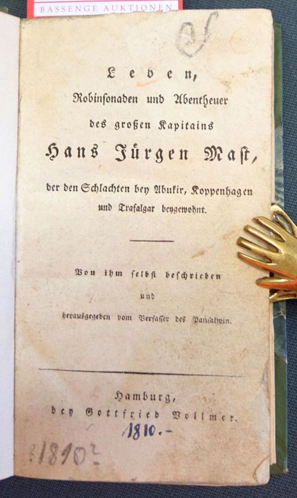 Albrecht, Johann Friedrich Ernst: Leben, Robinsonaden und Abentheuer des grossen Kapitains Hans