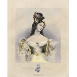 Devéria, Achille - Illustr.: Nouveau language des fleurs. A Collection Of Fancy Heads