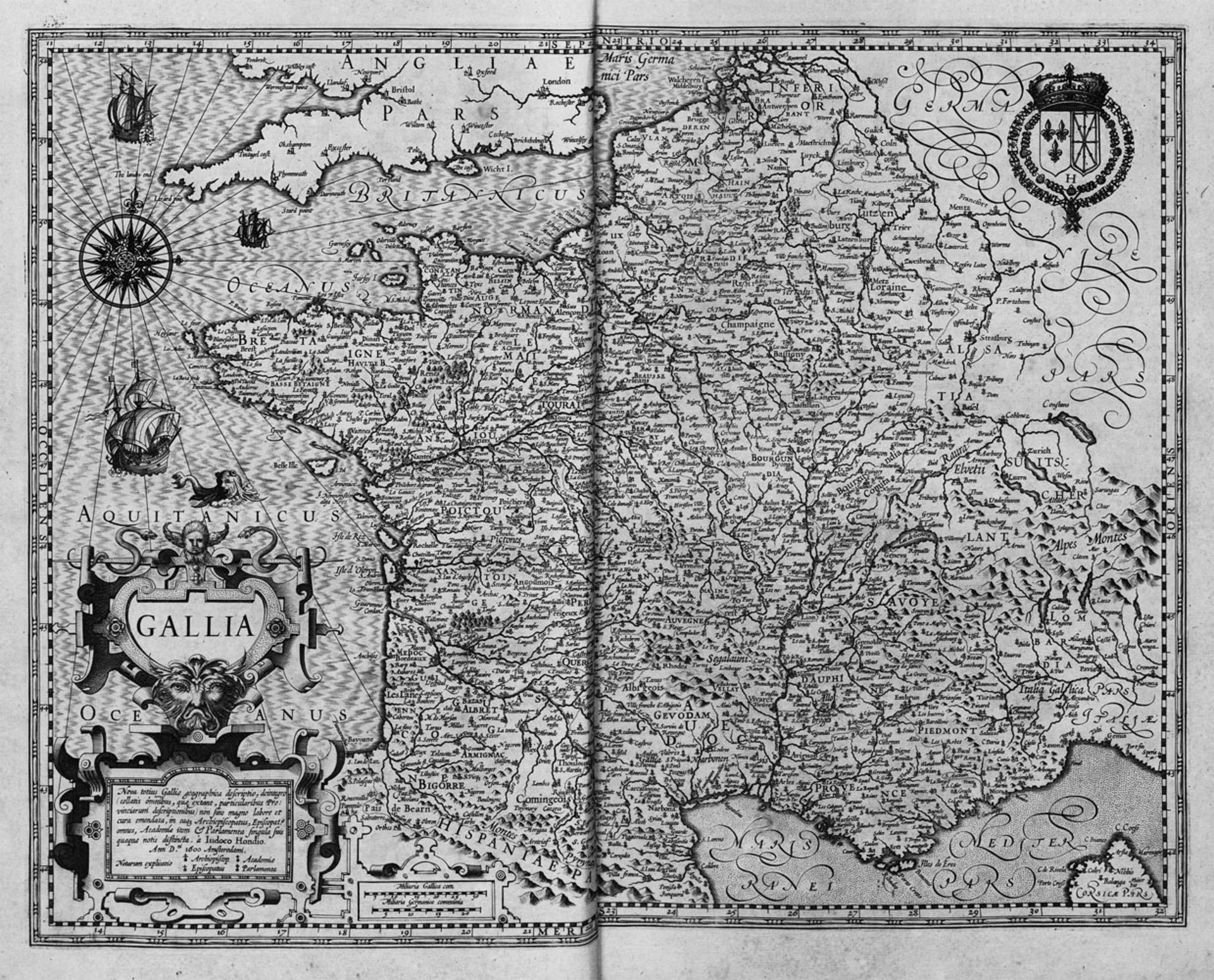 Mercator, Gerhard: Galliae tabulae geographicae