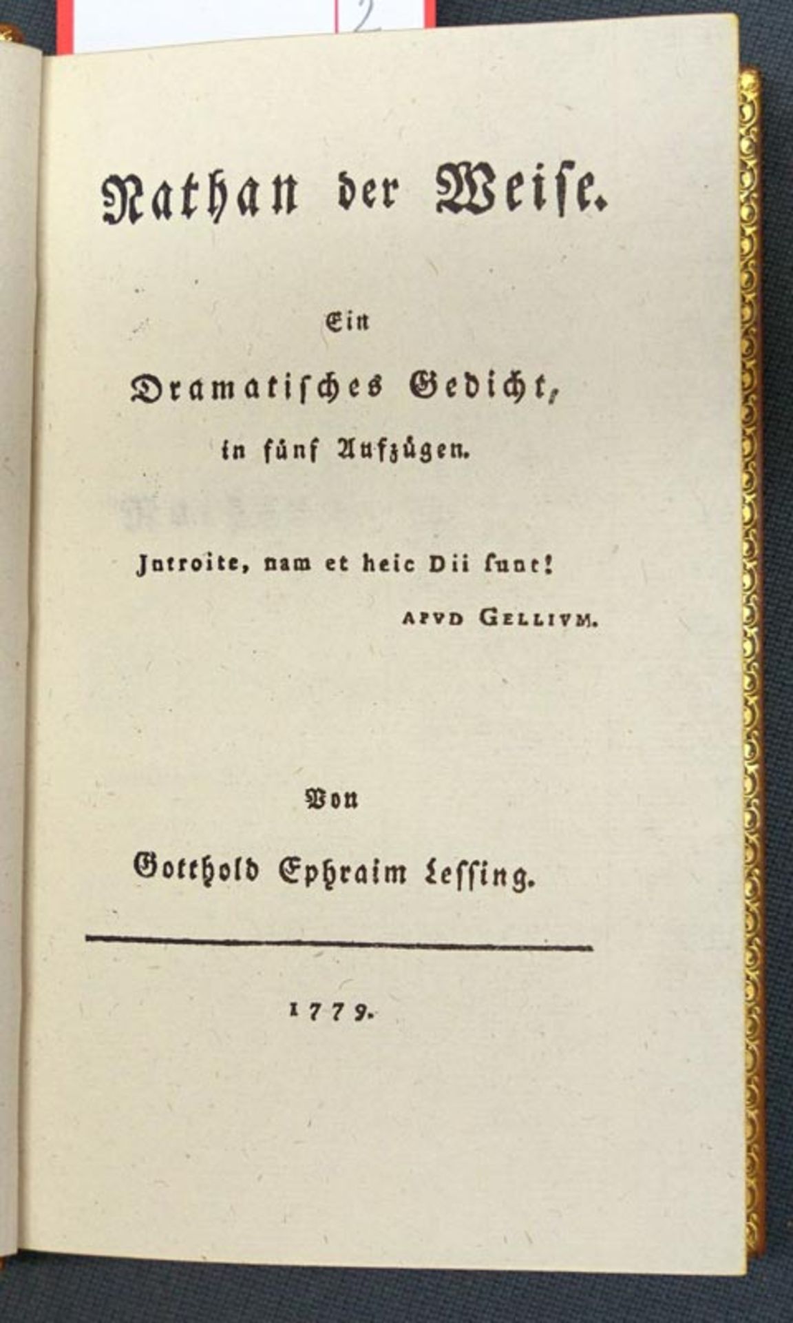Lessing, Gotthold Ephraim und Demeter, Peter Aoram - Illustr.: Nathan der Weise. Leipzig, Insel-