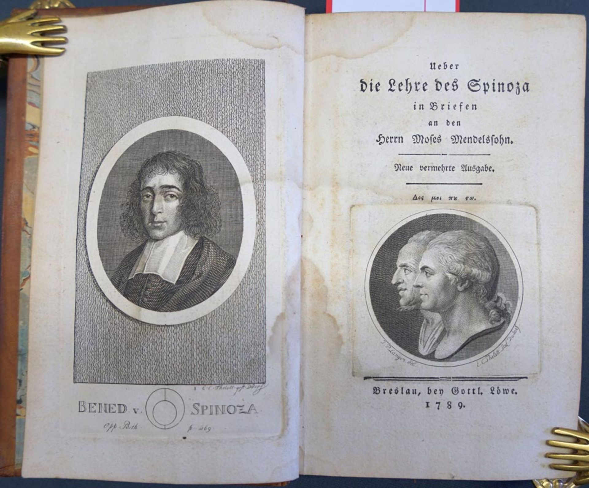 Jacobi, Friedrich Heinrich: Ueber die Lehre des Spinoza in Briefen an den Herrn Moses