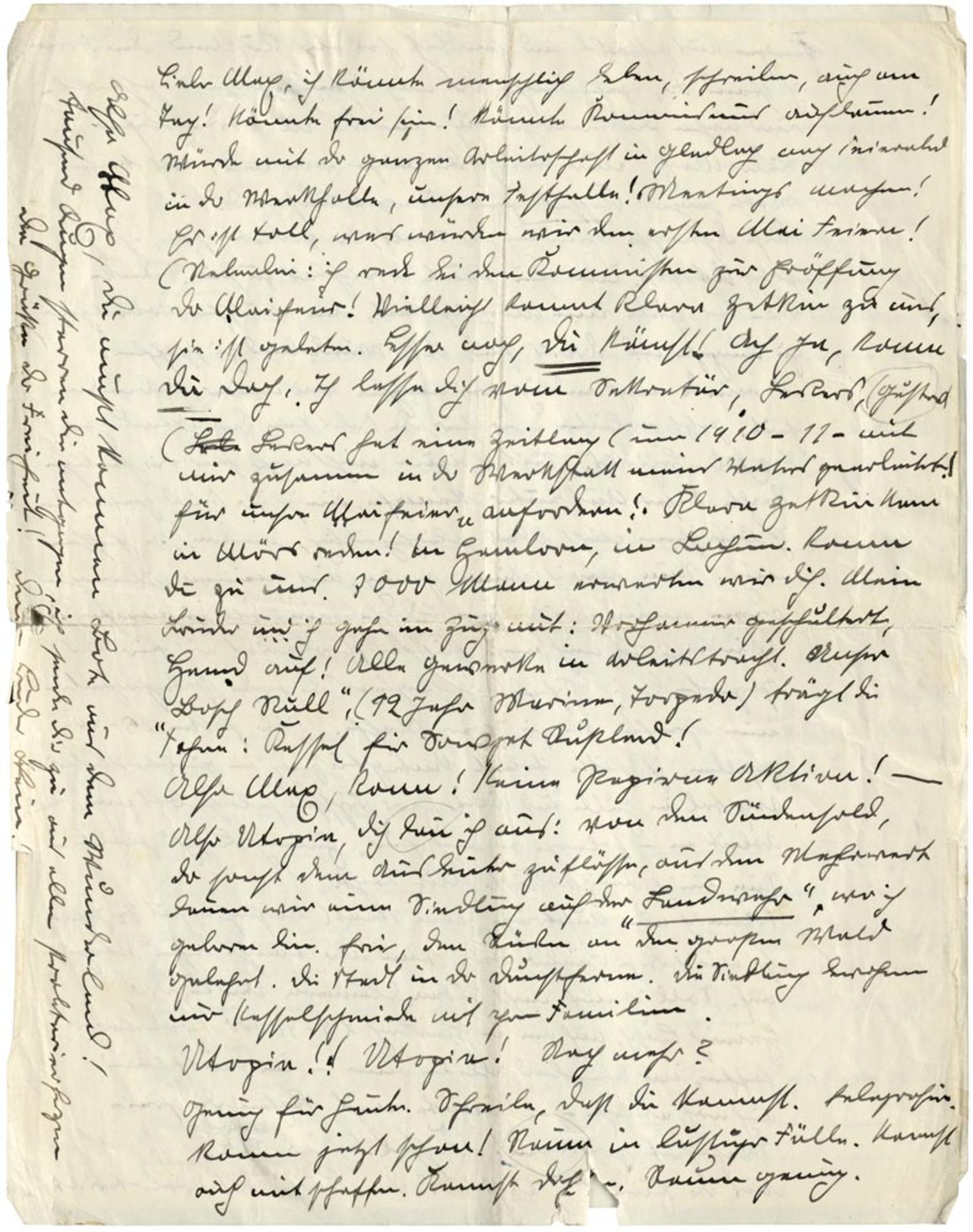 Lersch, Heinrich: Brief an Max Barthel