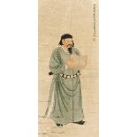 Antike Philosophen: 2 Sino-japanische Rollbilder mit Kalligraphie