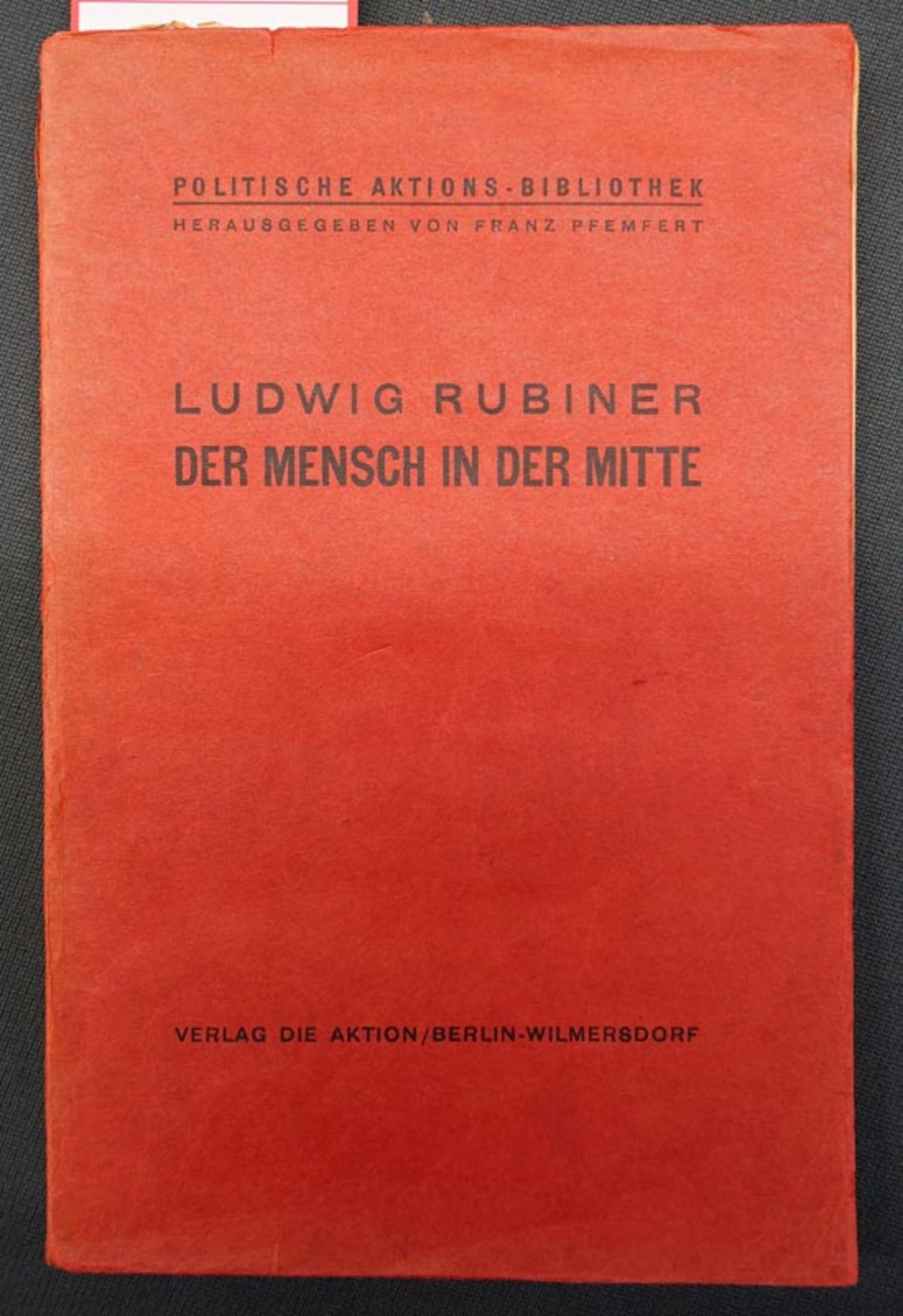 Rubiner, Ludwig: Der Mensch in der Mitte