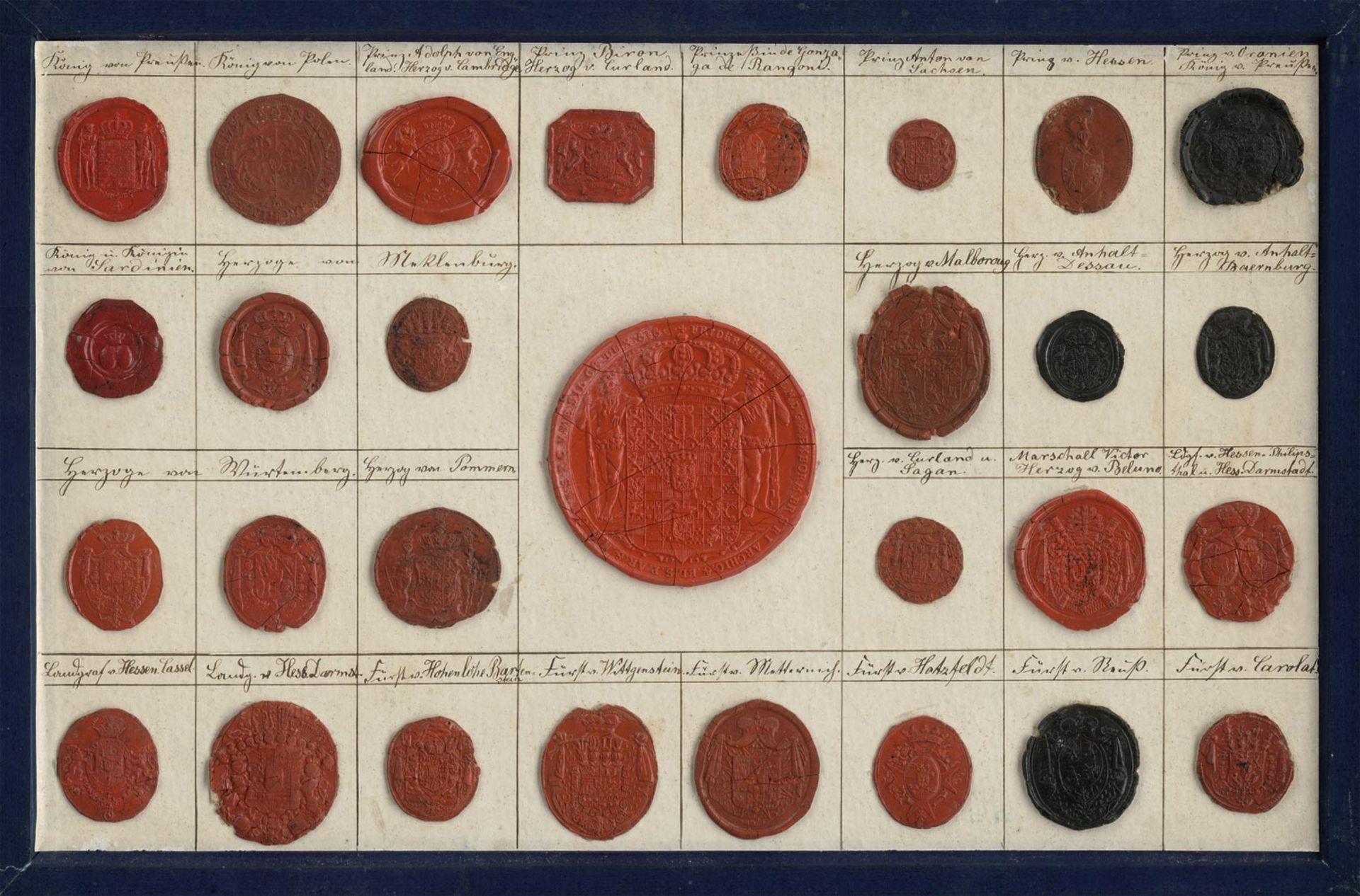 Siegelsammlung: mit 1679 Lacksiegeln und 60 Papiersiegeln - Bild 2 aus 2