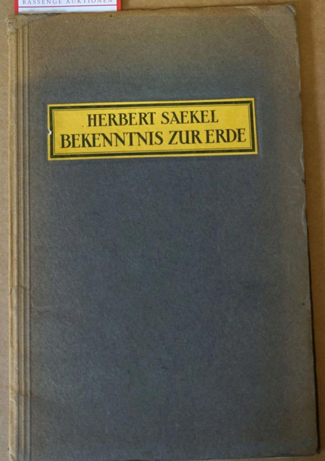 Saekel, Herbert: Bekenntnis zur Erde