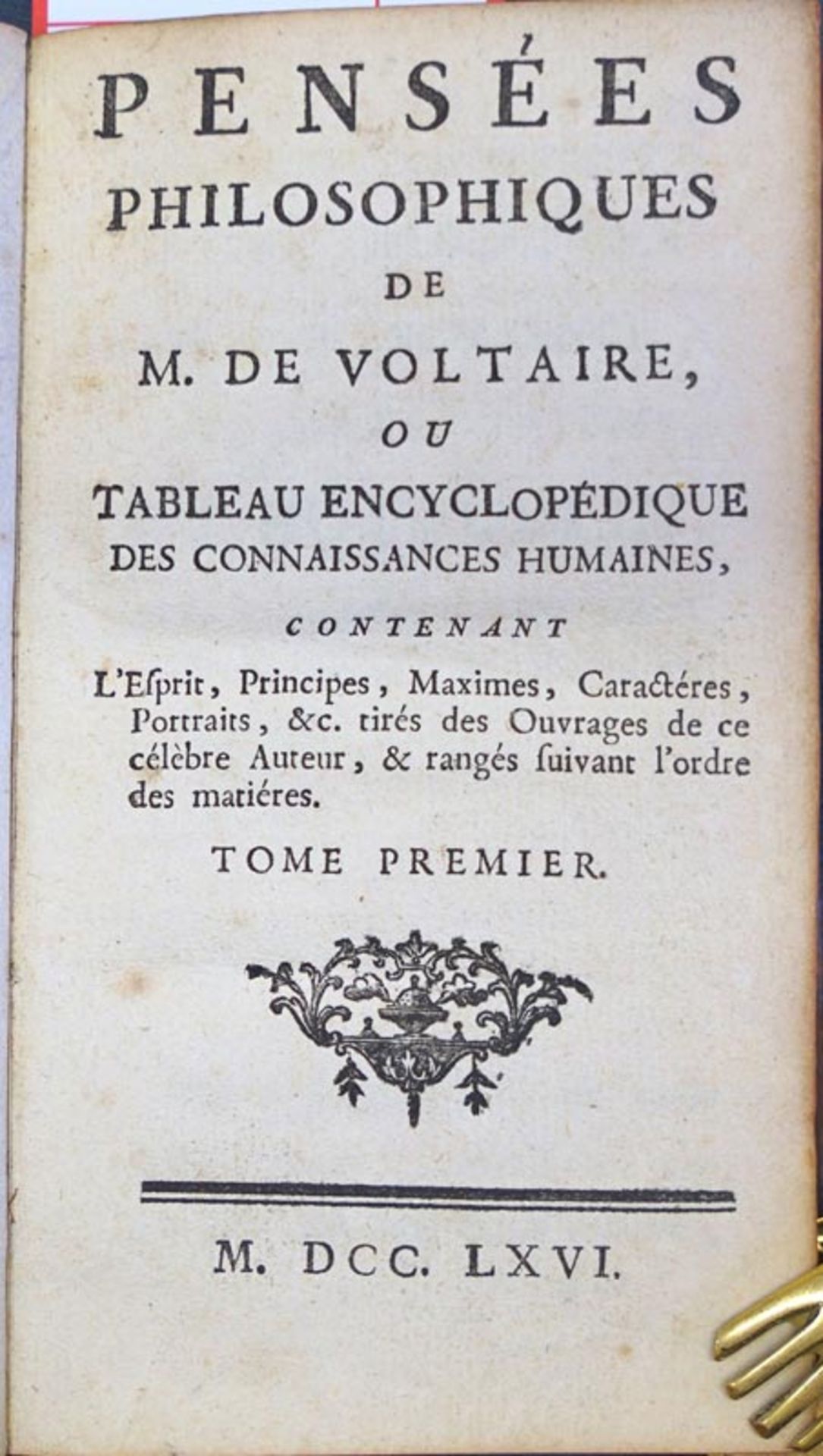 Voltaire, François-Marie Arouet: Pensées philosophiques