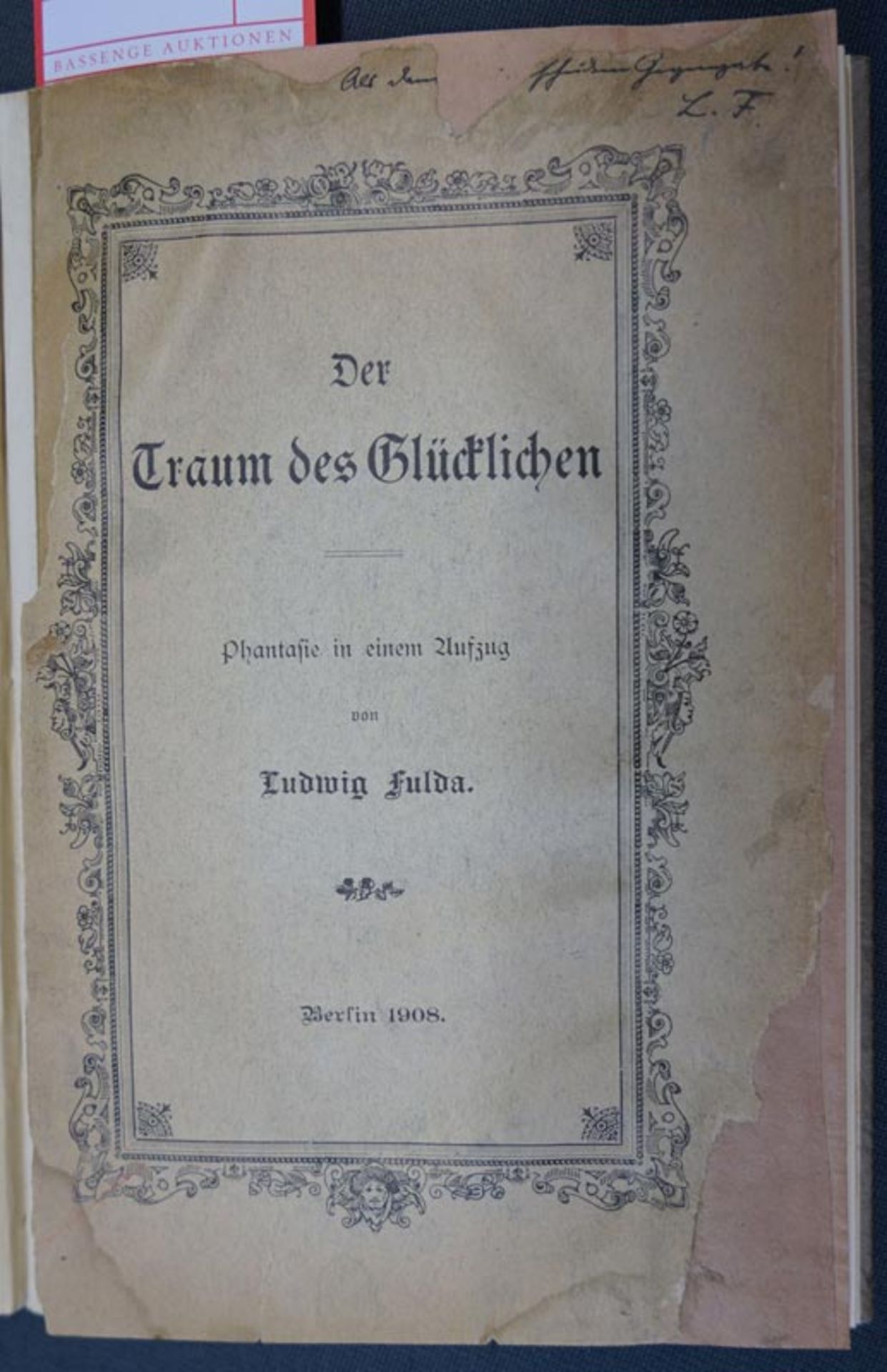 Fulda, Ludwig: Der Traum des Glücklichen