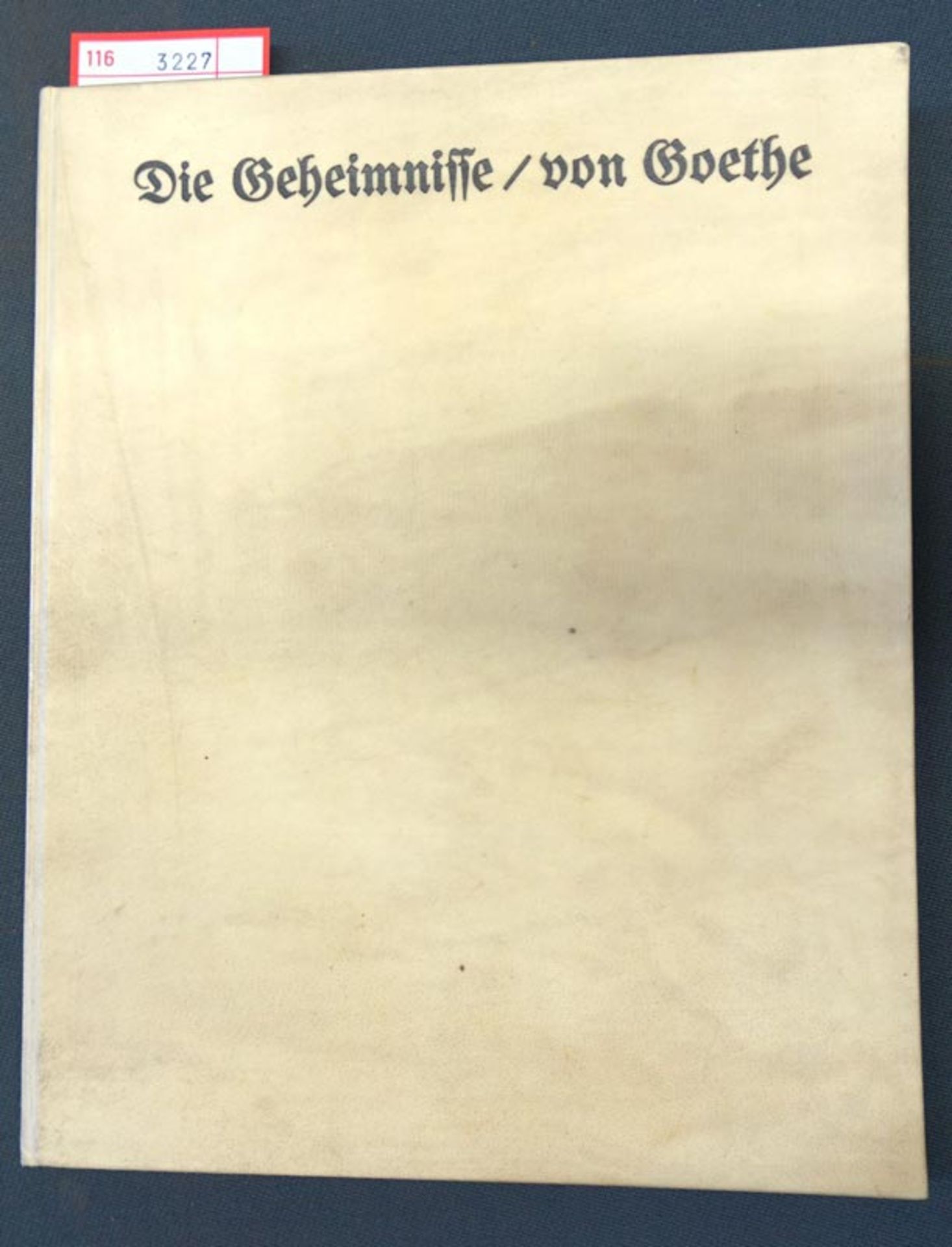 Goethe, Johann Wolfgang von: Die Geheimnisse. Ein Fragment.