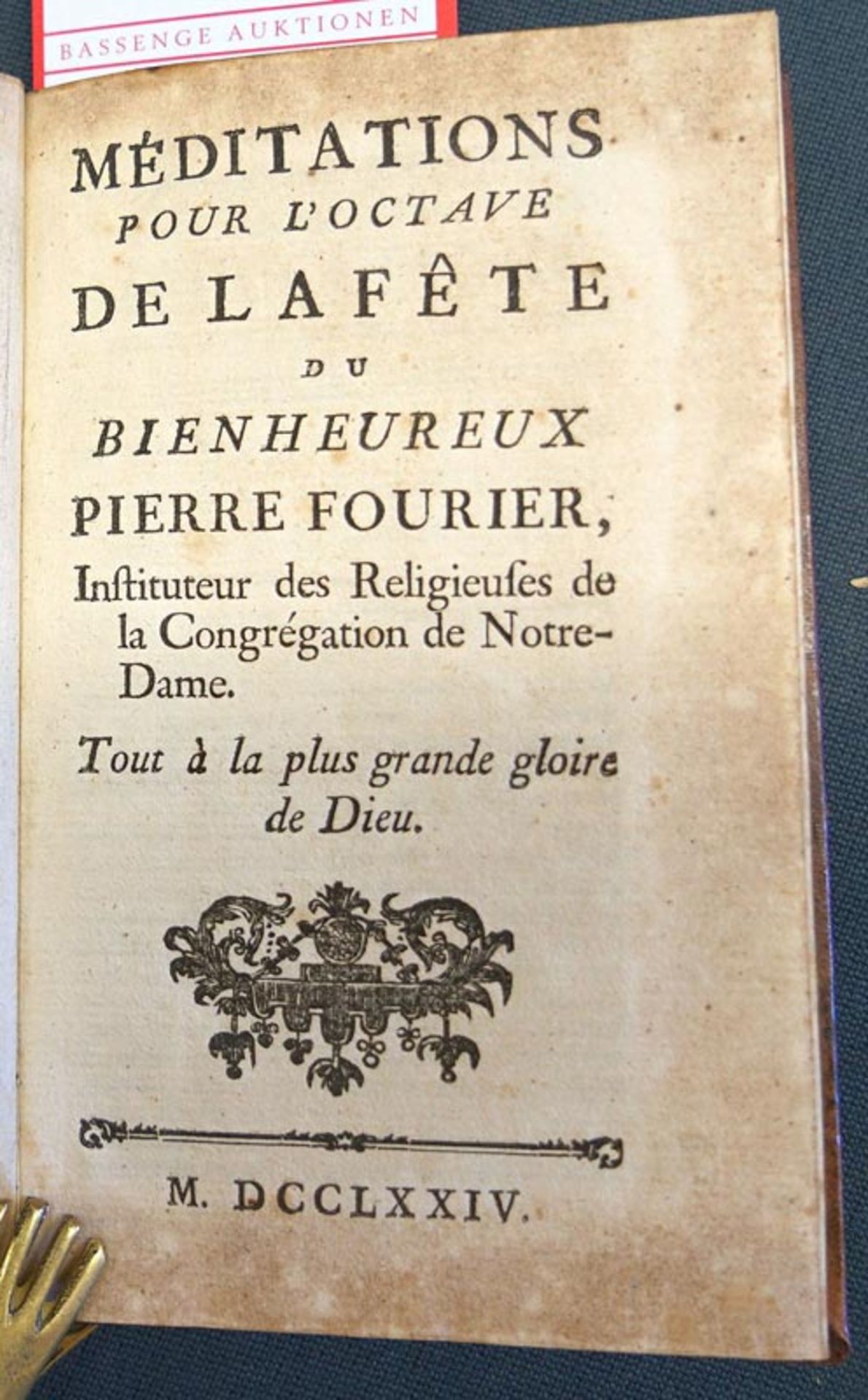 Méditations: pour l'octave de la fête du bienheureux Pierre Fourier