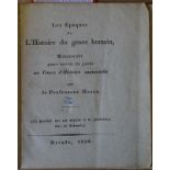 Hasse, Friedrich Christian August H.: Les epoques de l'histoire du genre humain