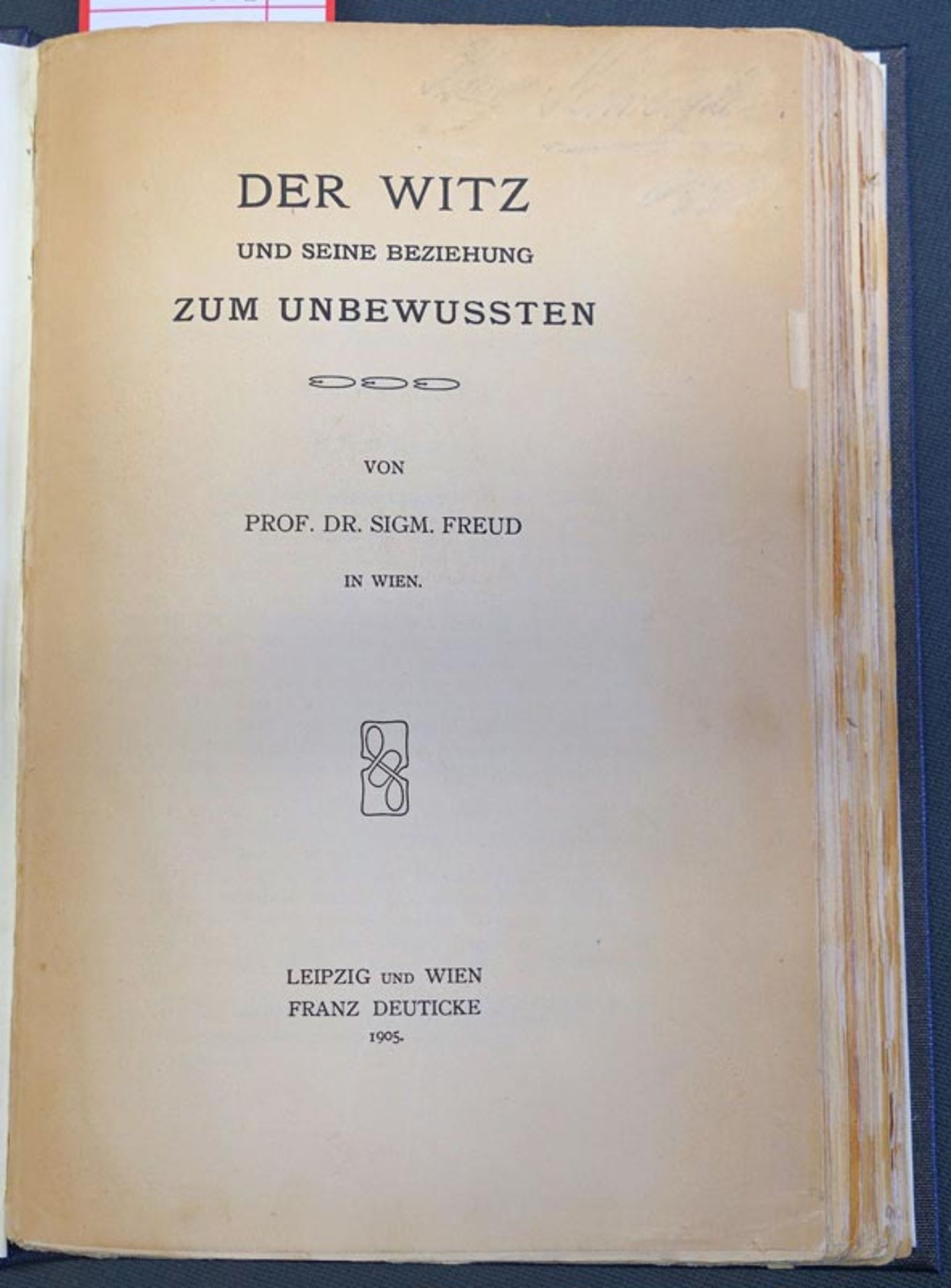 Freud, Sigmund: Der Witz und seine Beziehung zum Unbewussten