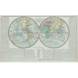 Clouet, Jean Baptiste: Weltkarte und 4 Kontinentkarten