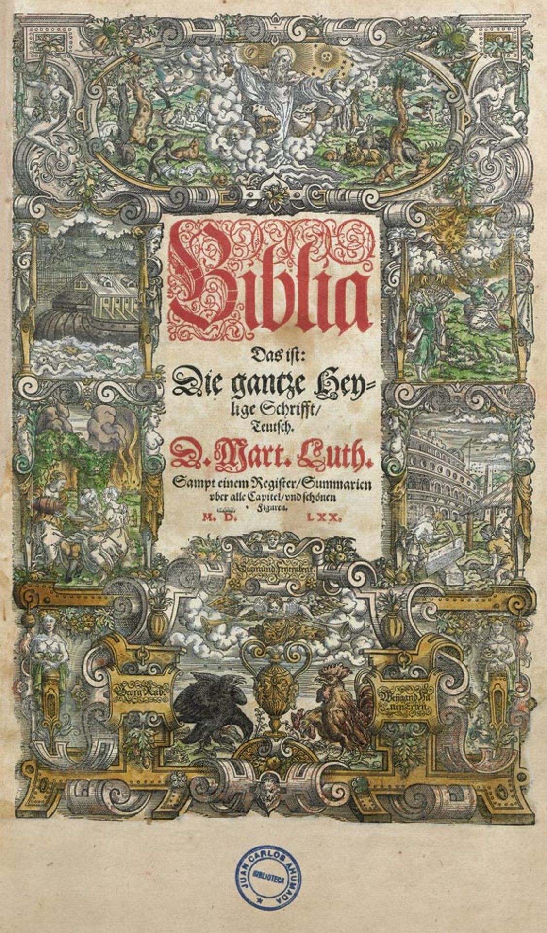 Biblia germanica: Biblia, Das ist: Die gantze Heylige Schrift, Teutsch - Bild 2 aus 3