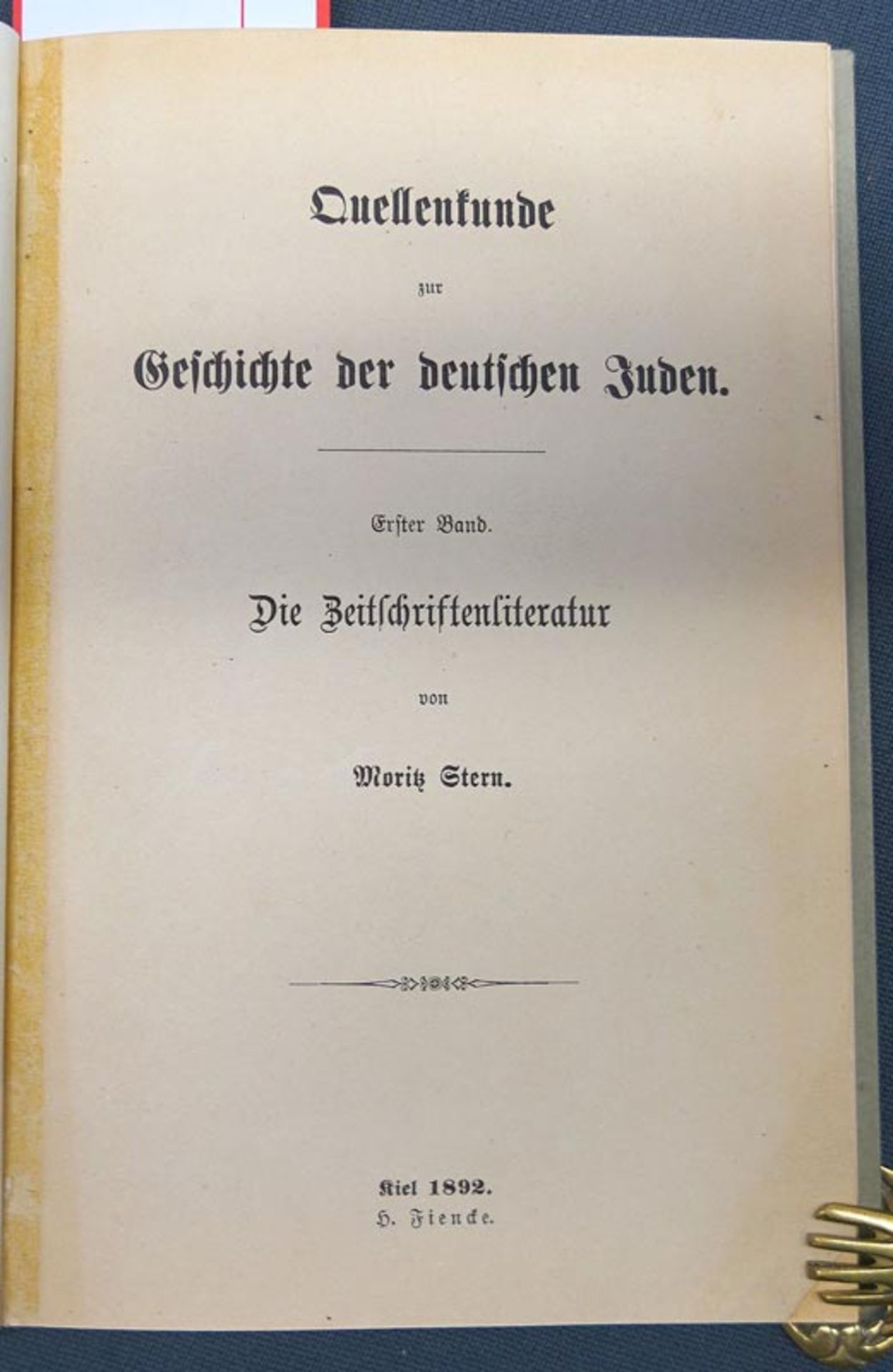 Stern, Moritz: Quellenkunde zur Geschichte der deutschen Juden.