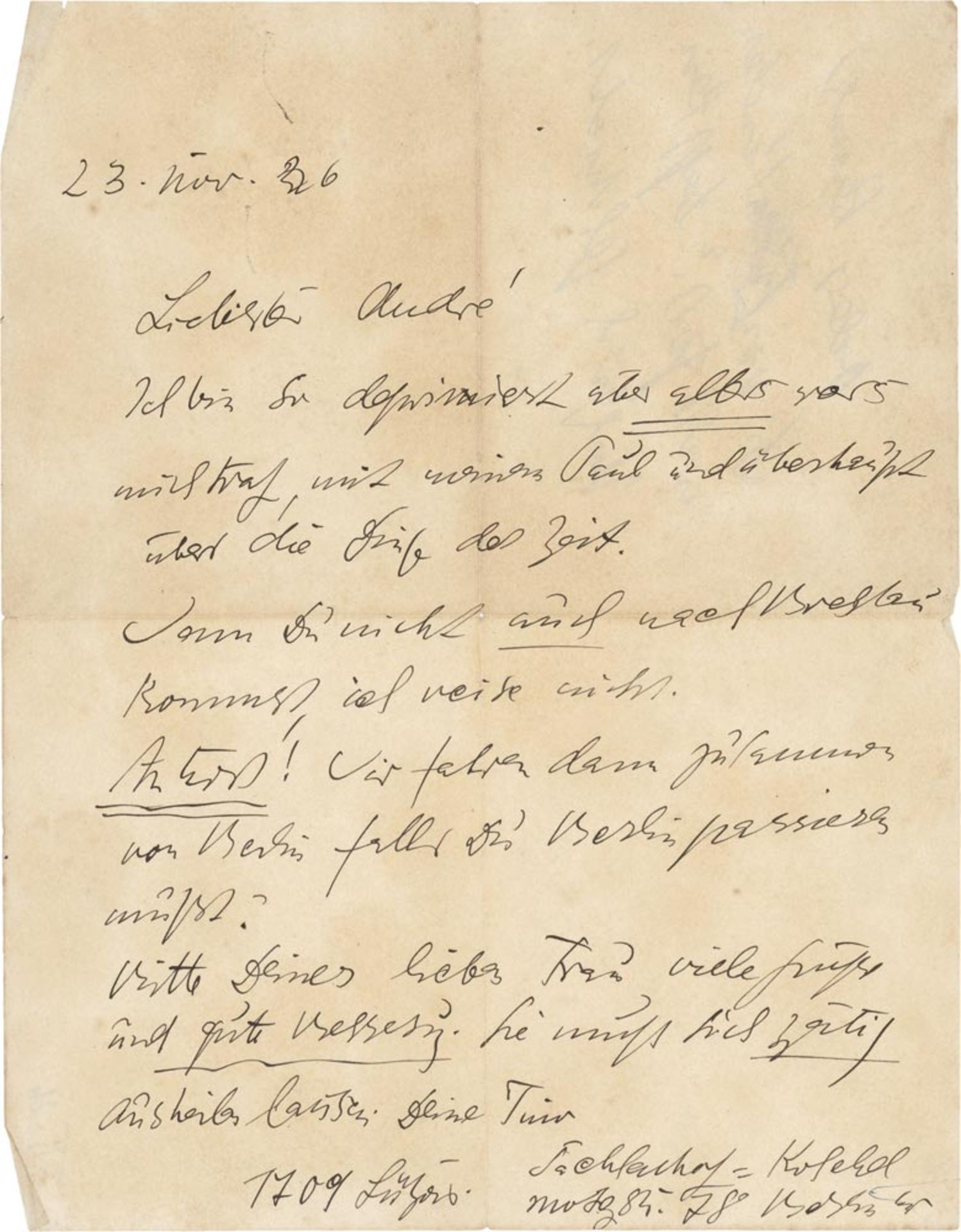 Lasker-Schüler, Else: Sammlung von 19 Autographen