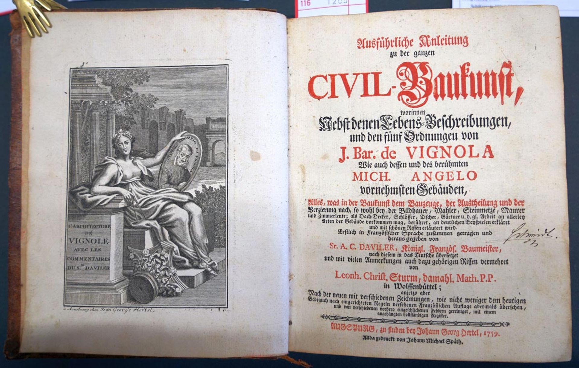 Aviler, Augustin-Charles d': Ausführl. Anleitung Civil-Baukunst ...