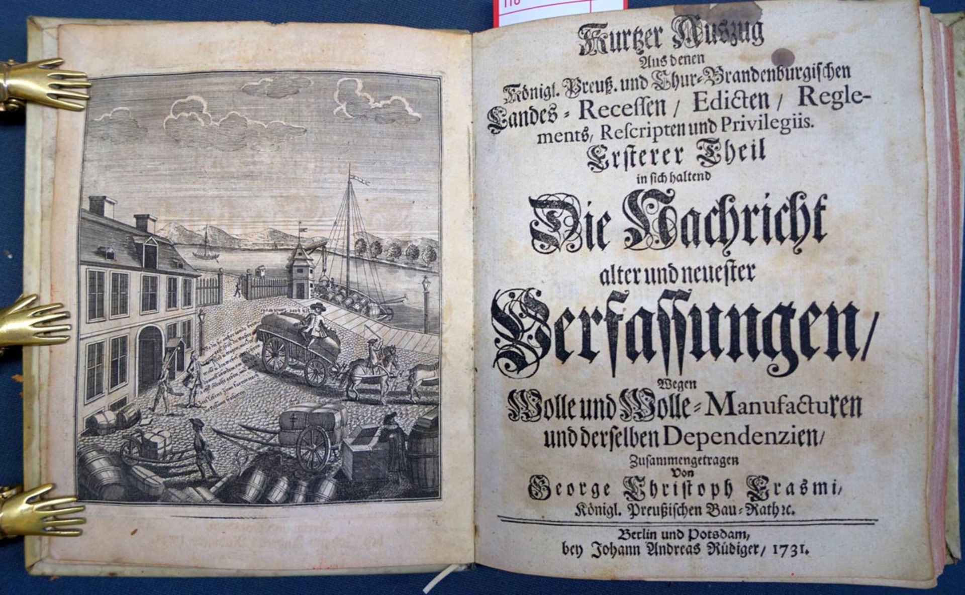 Erasmus, George Christoph: Kurtzer Auszug aus denen königl. Preuß. und Thur-Brandenburgischen