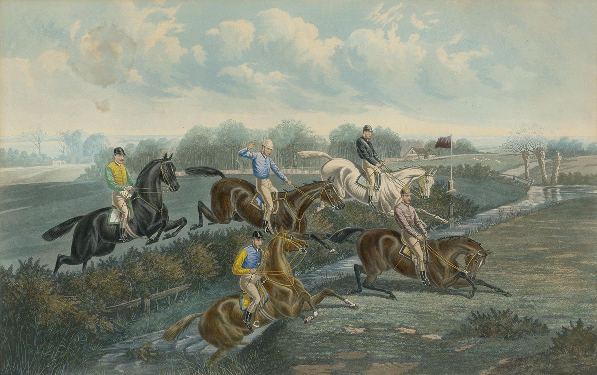 Hester, Edward Gilbert und Sturgess, John - Illustr.: The Doncaster Grand Steeple Chase