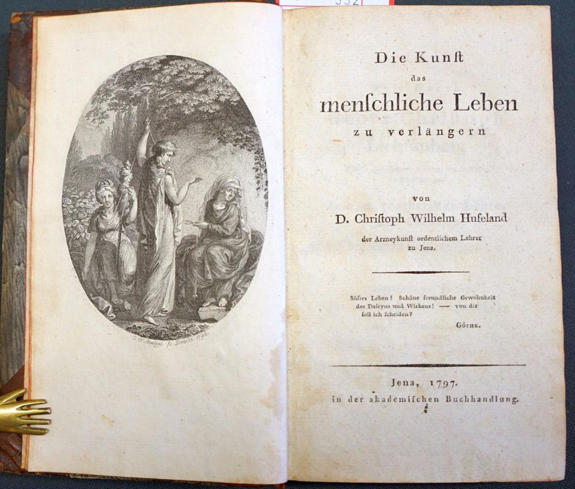 Hufeland, Christoph Wilhelm: Die Kunst das menschliche Leben zu verlängern