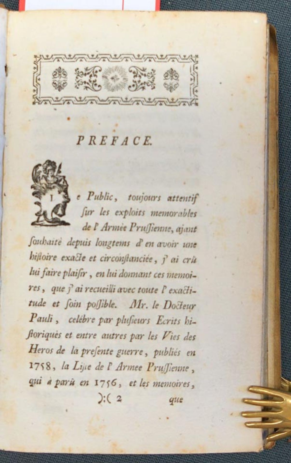 Seyfart, Johann Friedrich: Memoires pour servir a l'histoire de l'armée Prussienne