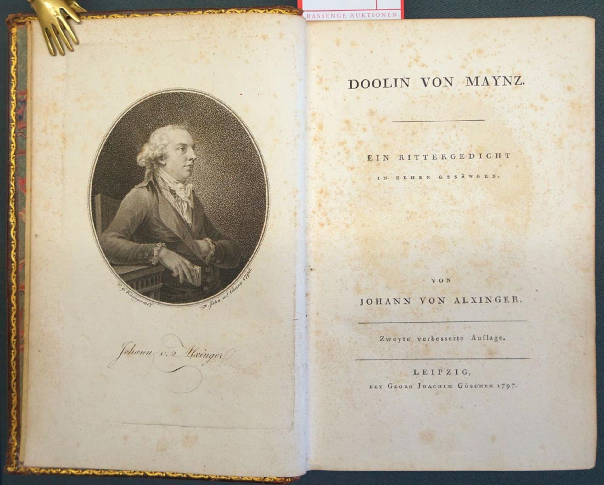 Alxinger, Johann Baptist von: Doolin von Maynz. Ein Rittergedicht,