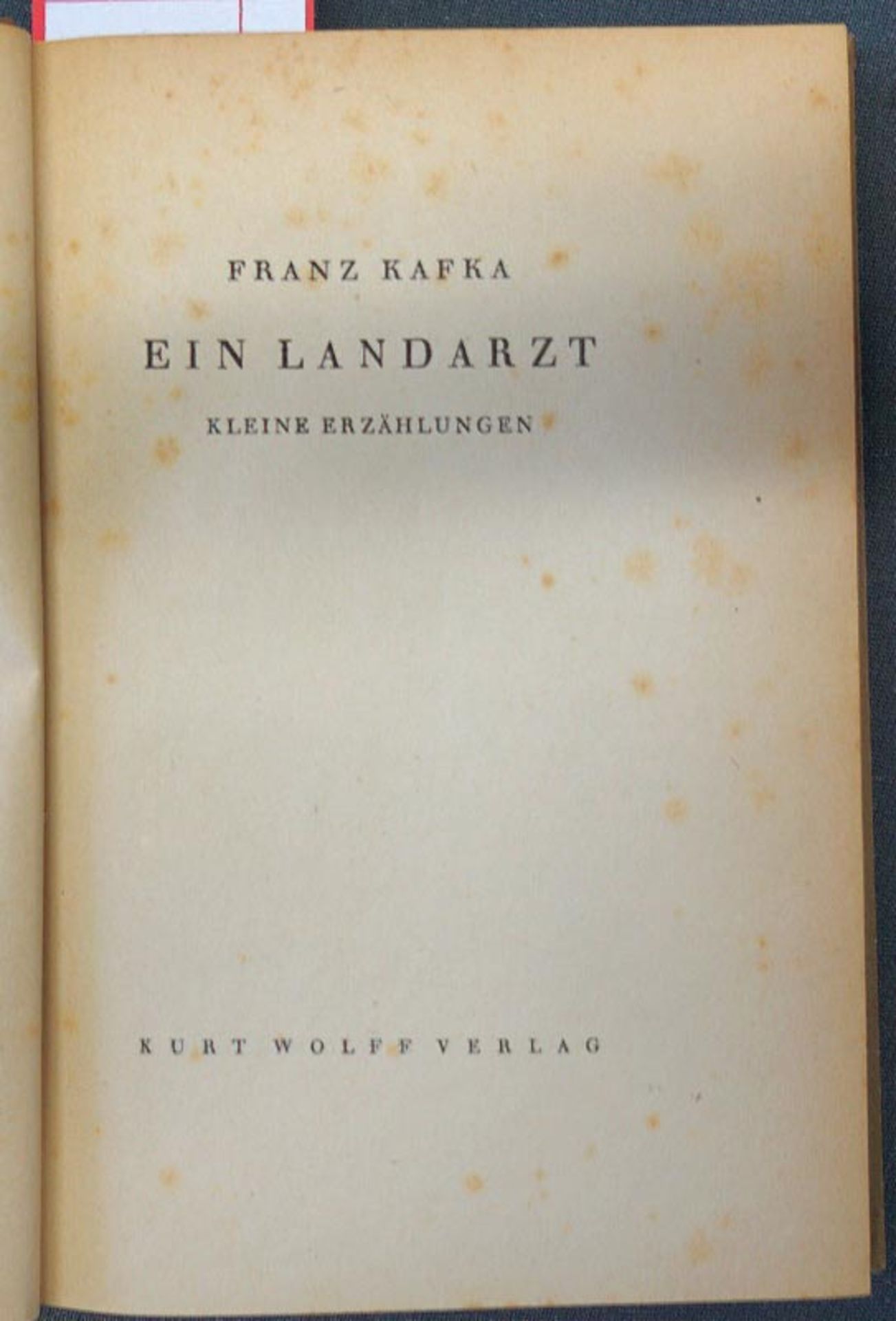 Kafka, Franz: Ein Landarzt