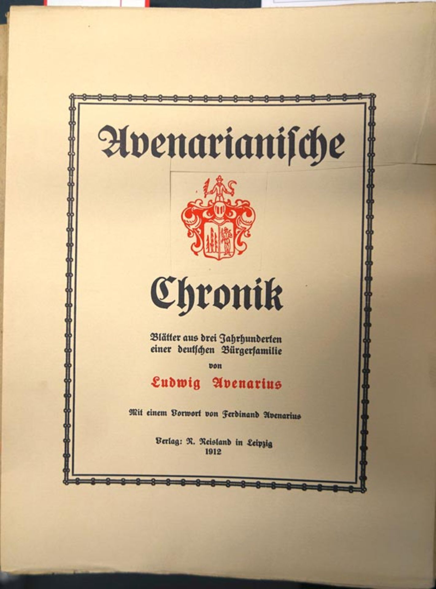 Avenarius, Ludwig: Avenarianische Chronik