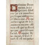 Domine Deus meus, in te speravi: 2 Einzelblätter im Monumentalformat aus einer Antiphonale-