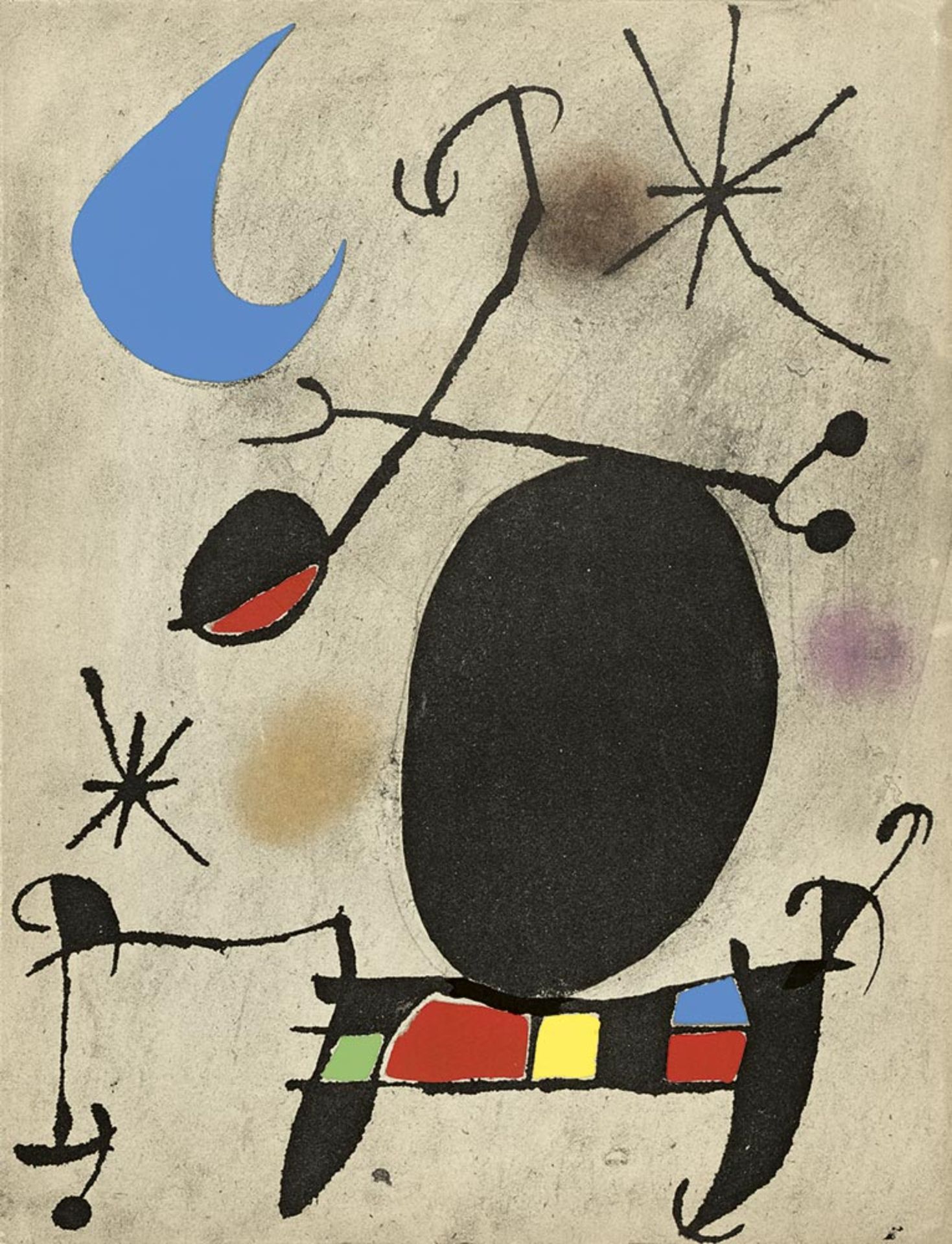 Miró, Joan: Oiseau solaire. Oiseau lunaire. Etincelles