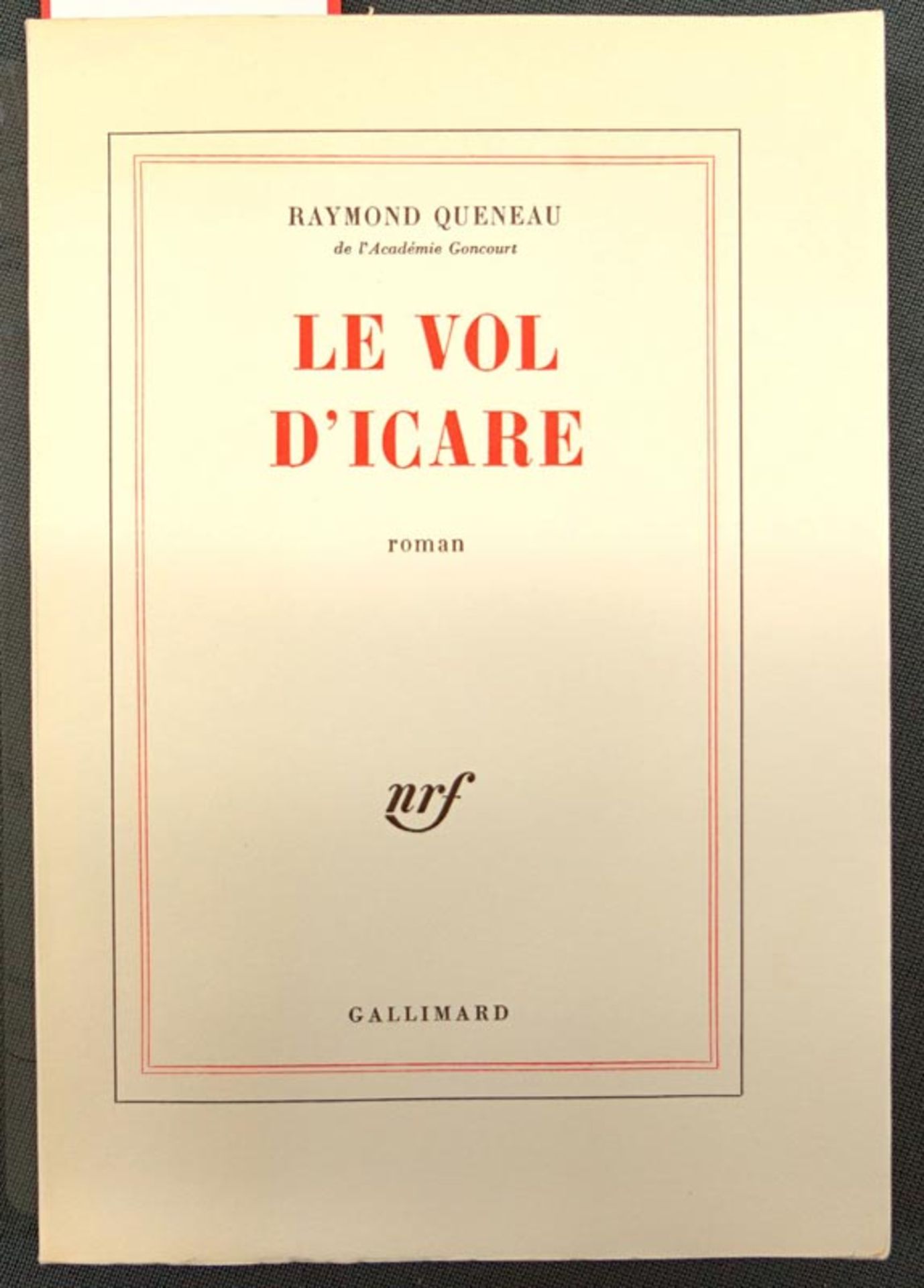Queneau, Raymond: Le vol d'icare.