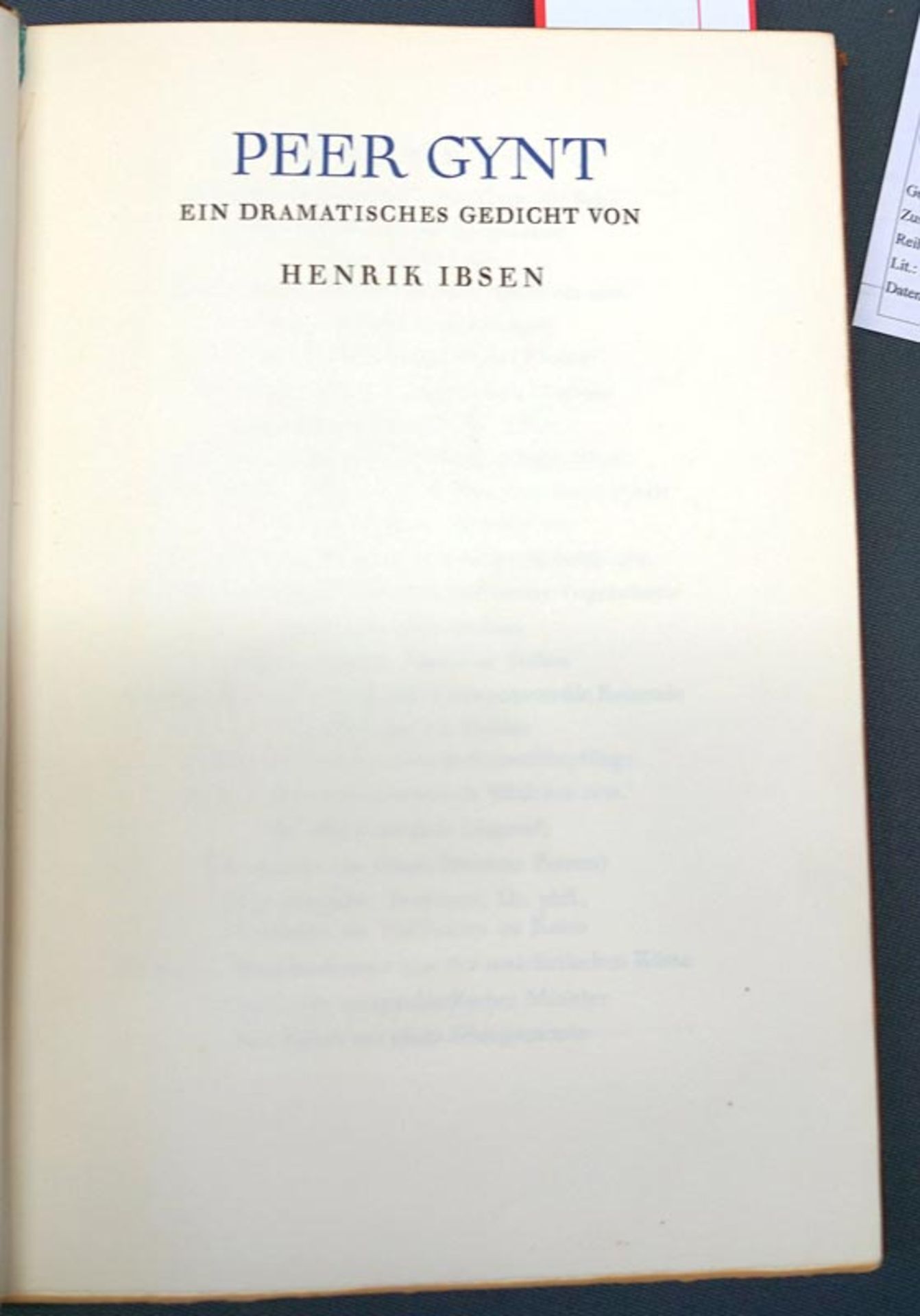 Ibsen, Henrik: Peer Gynt