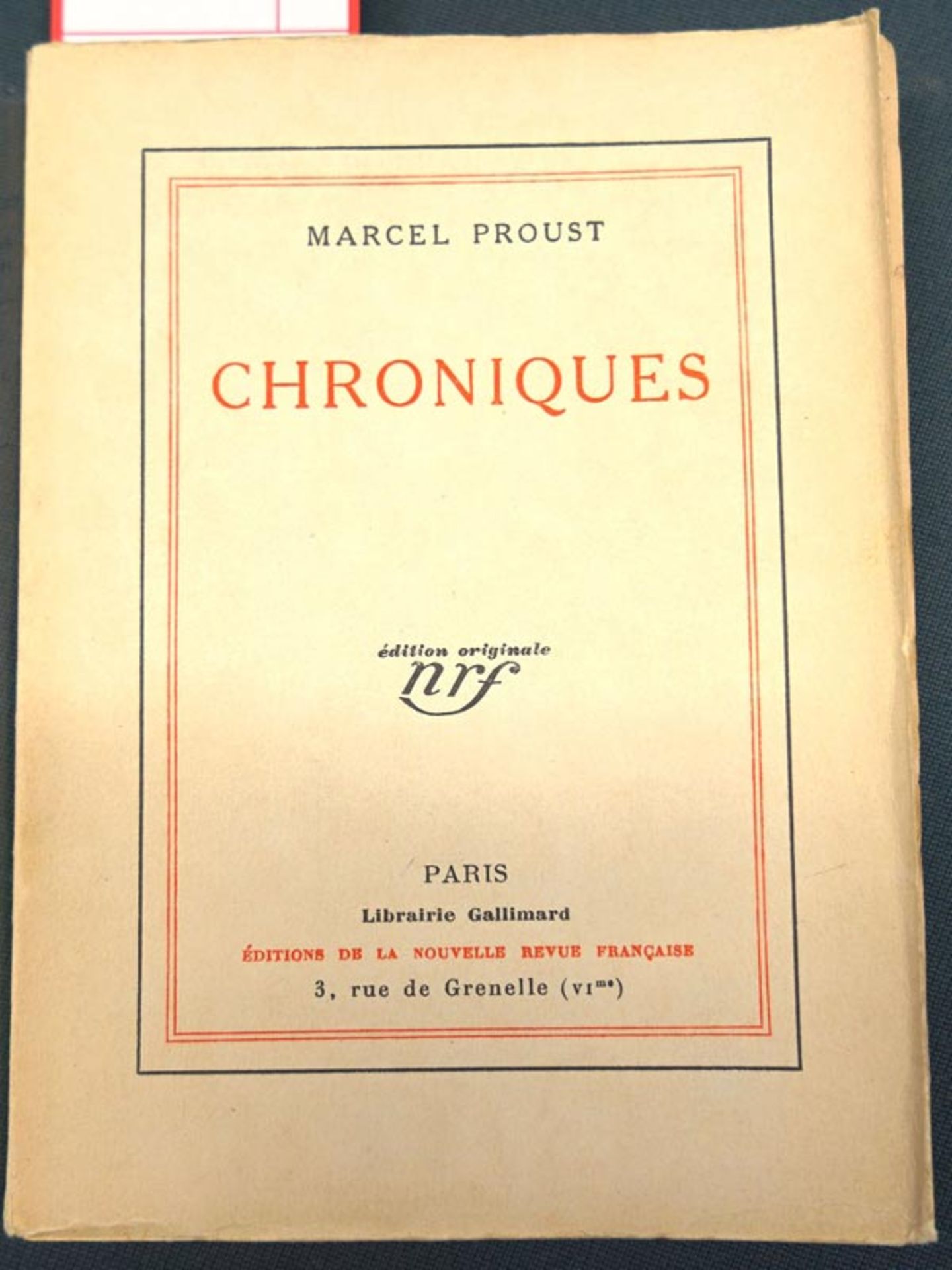 Proust, Marcel: Chroniques