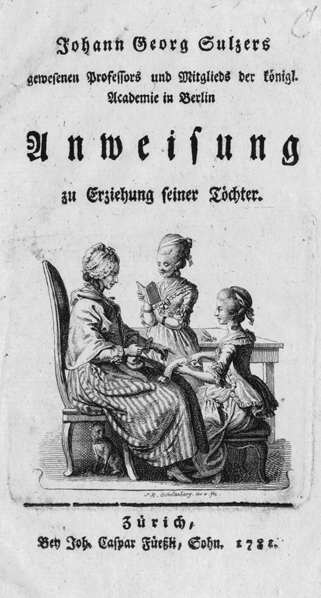 Sulzer, Johann Georg: Anweisung zu Erziehung seiner Töchter