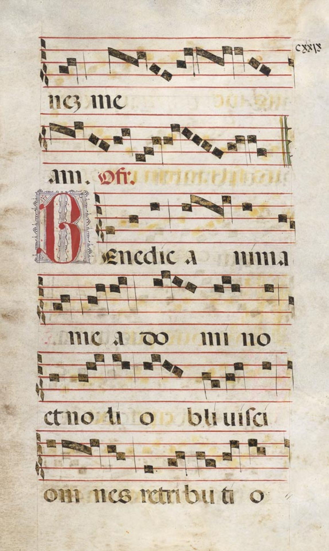 Antiphonale-Fragmente: Feria quinta In coena domini. Ad matutinum In I Nocturno