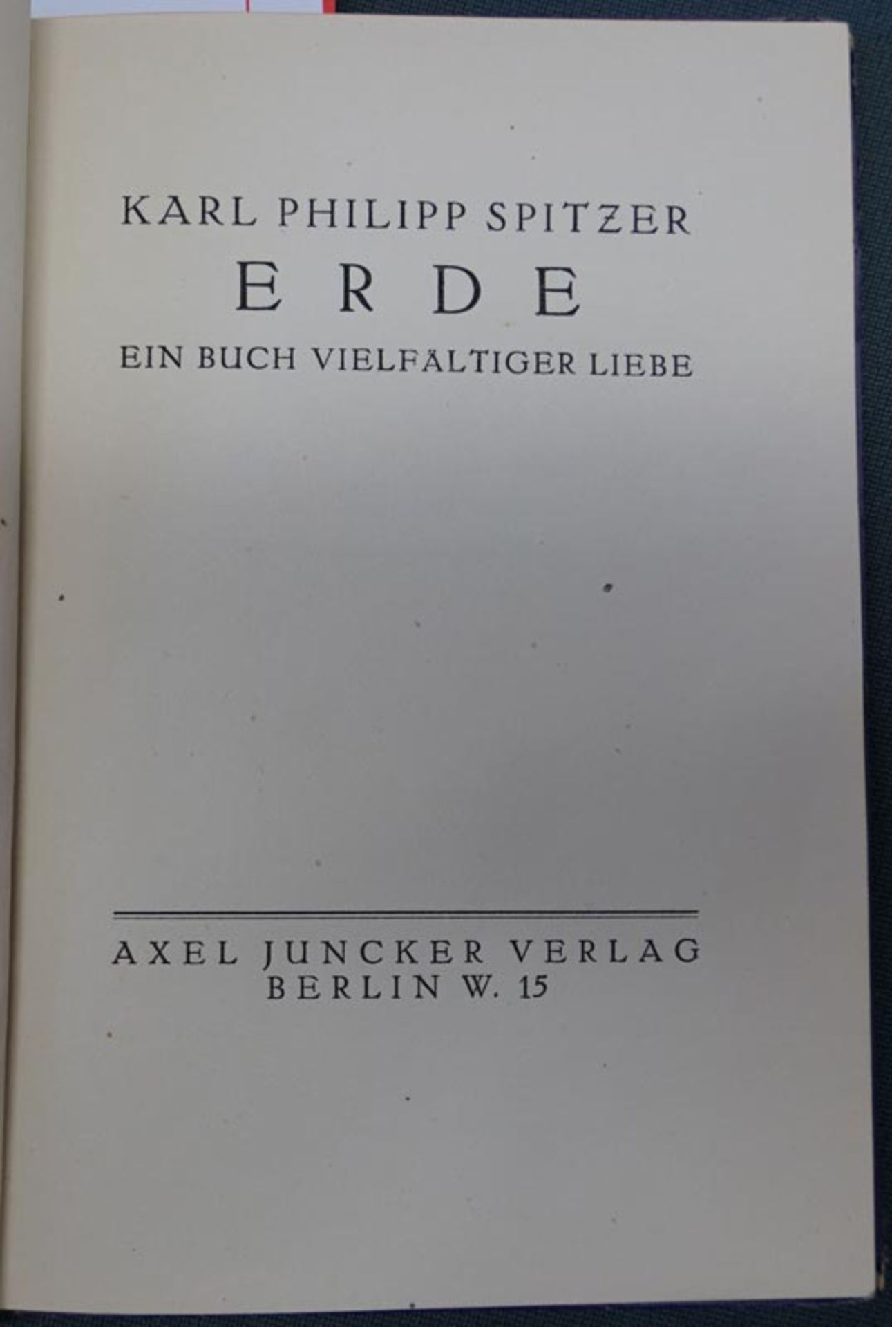 Spitzer, Karl Philipp: Erde