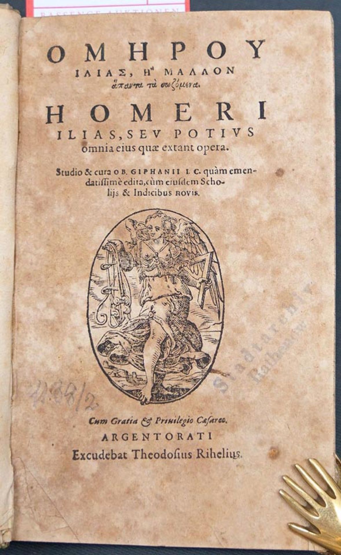 Homer: Ilias, seu potius omnia eius quae extant opera (graece & latine)