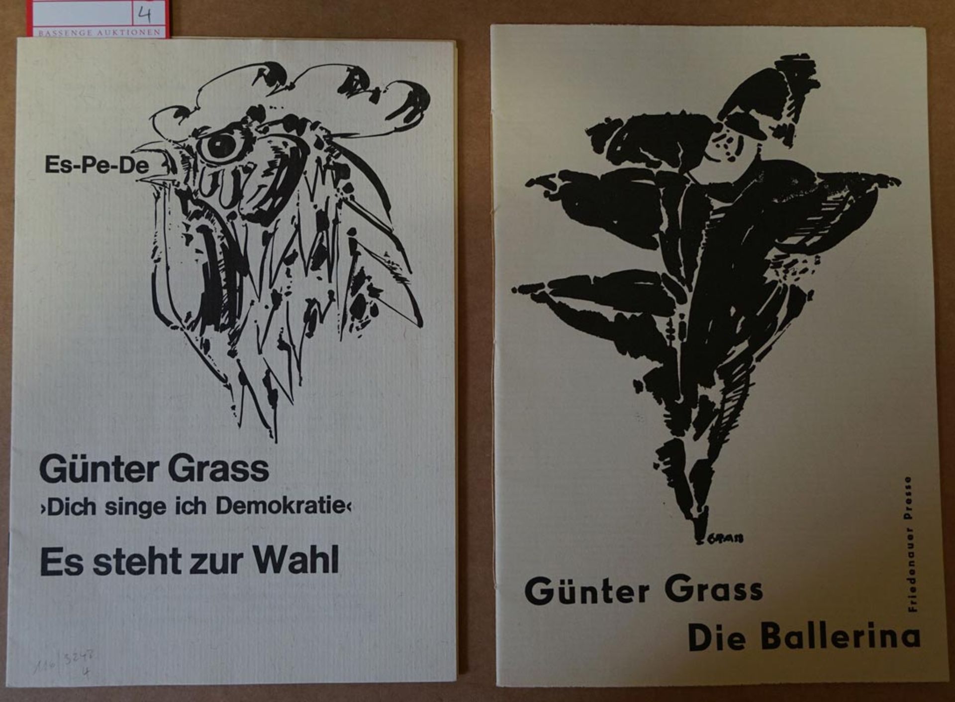 Grass, Günter: Konvolut von 3 Reden (+ Beigabe)