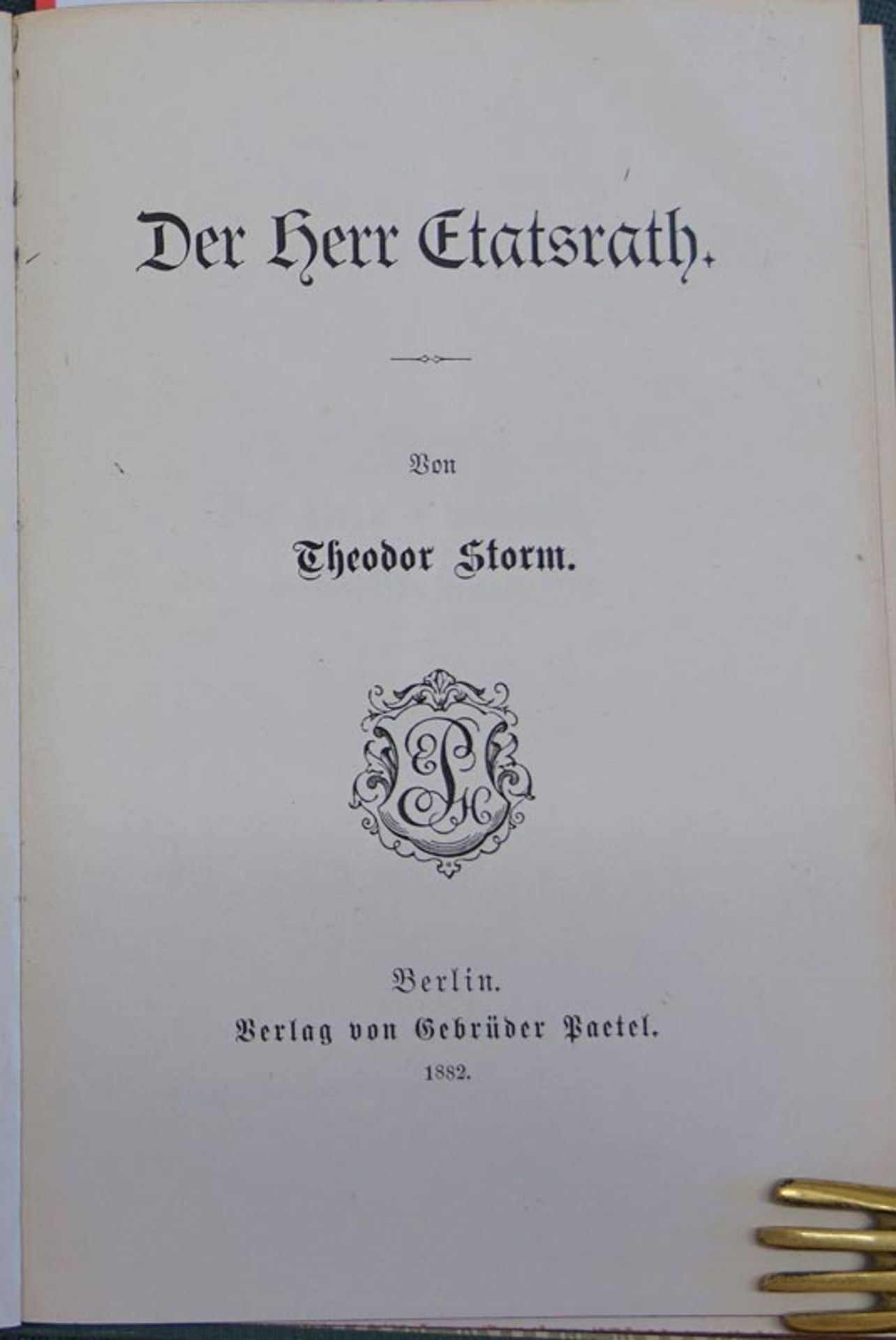 Storm, Theodor: Der Herr Etatsrath